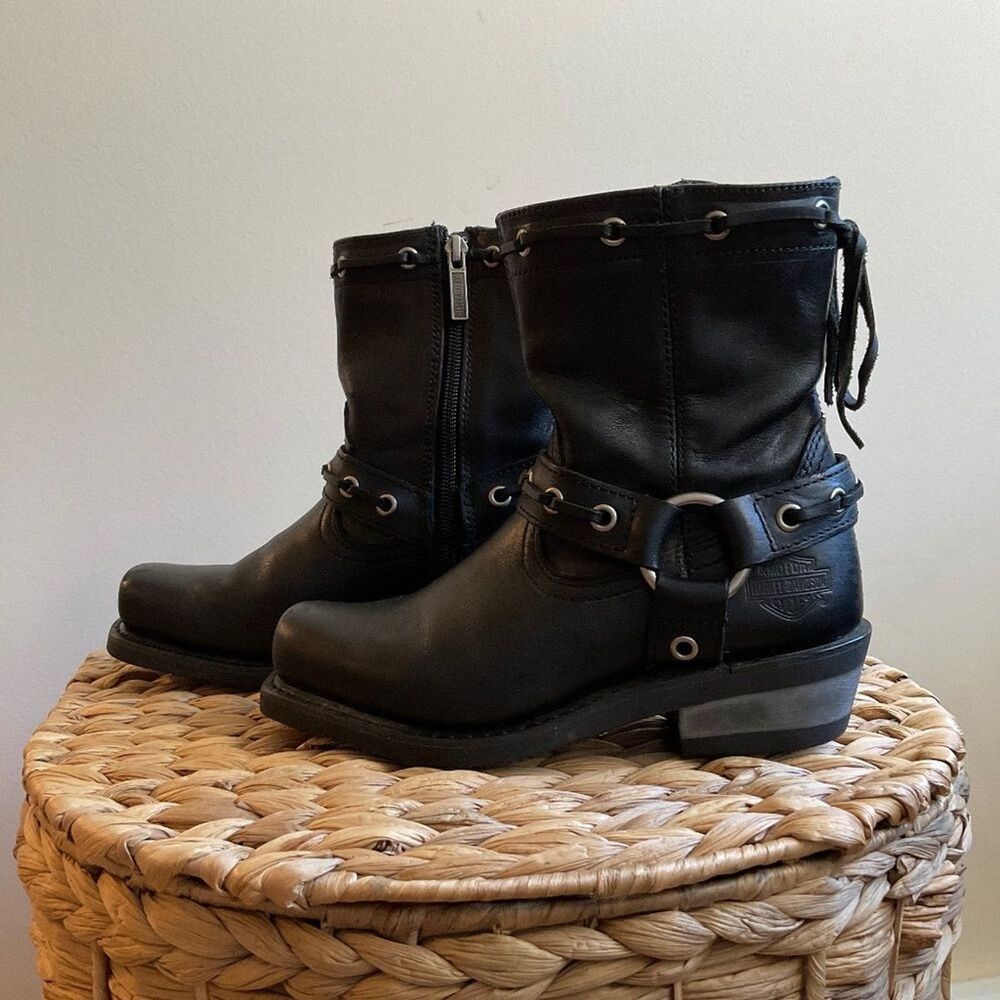 Genuine Harley-Davidson Women’s Leather Riding Boots 5 1/2 USA